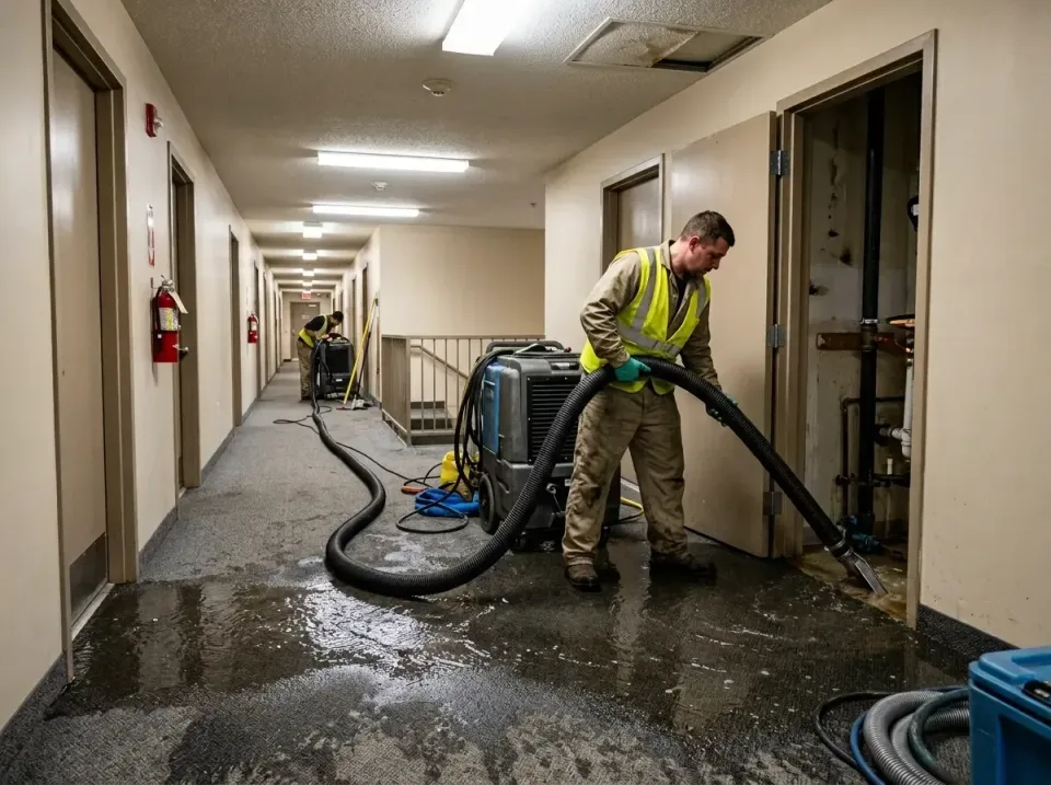 multi-unit-apartment-hallway-f-005 — frequently asked questions, Emergency Burst Pipe Water Extraction & Removal in Trion, GA
